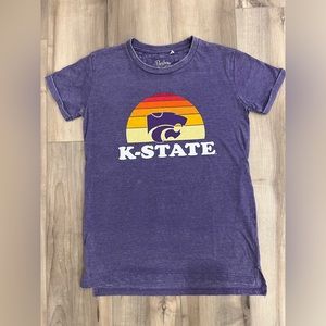 Kansas State university Wildcats womens size small pressbox purple t-shirt